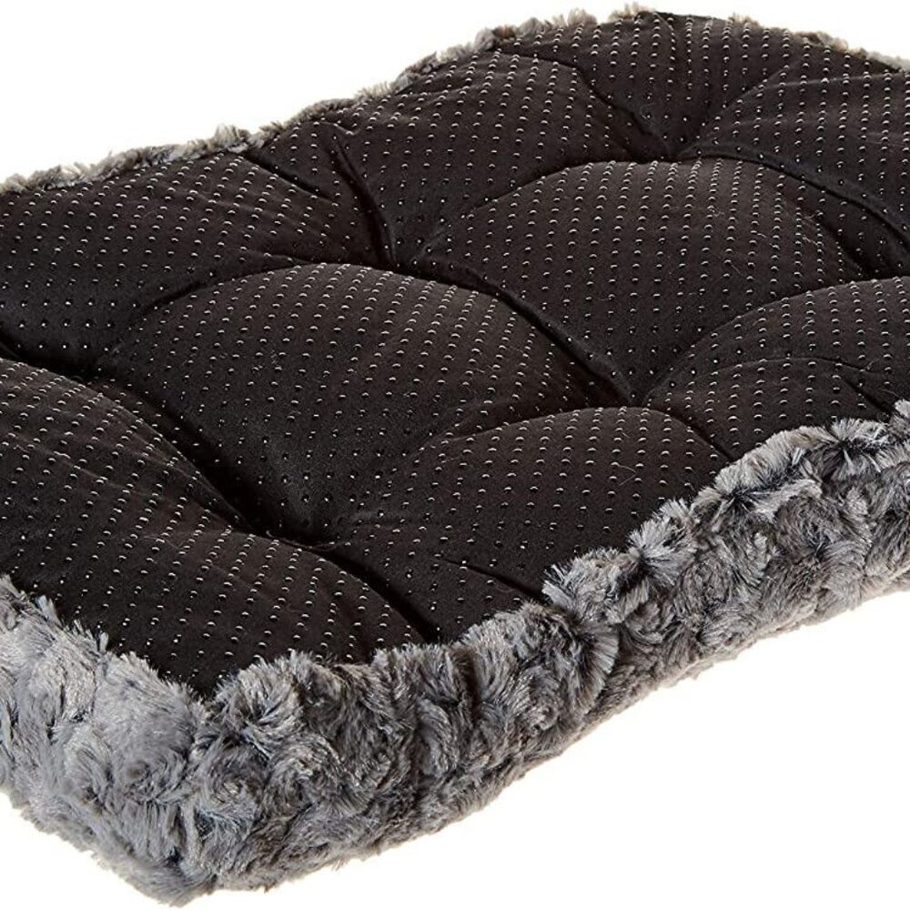 Gray Swirl Pet Cat or small Dog Bed Pillow Swirl Bed Grey 17 Inch x 11 Inch - Picture 3 of 4